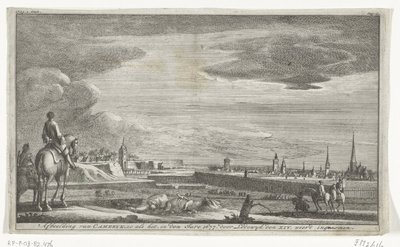Vue de Cambrai, 1677 - Anonymous