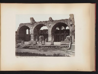 Vue de la Basilique de Maxence sur le Forum Romain à Rome, Italie - Anonymous