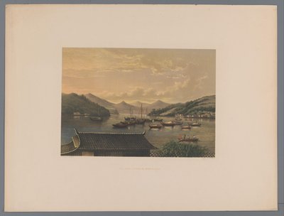 Vue sur la baie de Nagasaki (Souvenir du Japon) - Anonymous