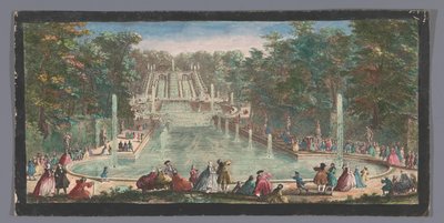 Vue des cascades du jardin du Château de Saint-Cloud - Anonymous