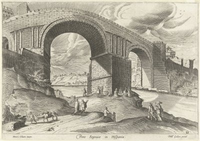 Vue sur un pont de la ville de Ségovie - Anonymous