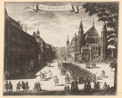 Vue du Binnenhof à La Haye - Anonymous