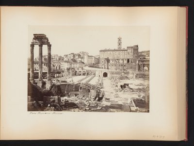 Vue du Forum Romain avec le temple de Castor et Pollux à Rome, Italie - Anonymous