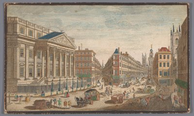 Vue du Mansion House à Londres - Anonymous