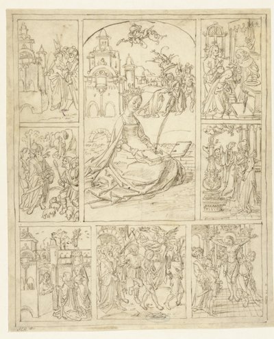 Sainte Barbe et scènes de sa vie - Anonymous
