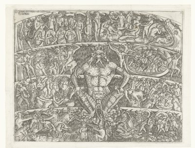 Enfer avec Satan et punition des pécheurs par des démons - Anonymous