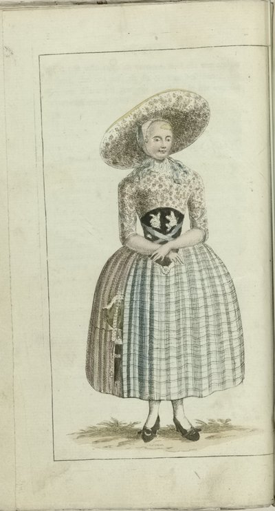Cabinet de mode et de goût 1791, pl. II: La paysanne de Zuid-Beveland - Anonymous