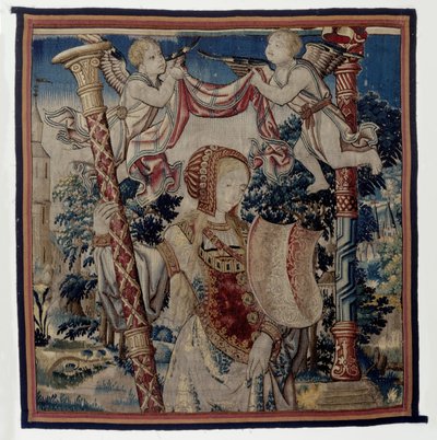 Chasteté avec deux putti, fragment du triomphe de la chasteté sur l
