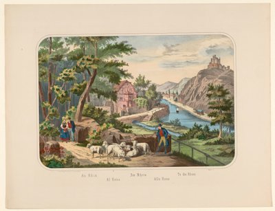 Paysage sur le Rhin en Allemagne - Anonymous