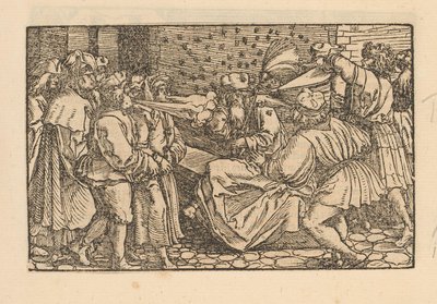 Homme tourmenté par des mouches et des gens - Anonymous