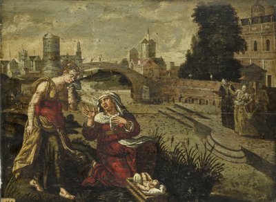 Moïse dans le panier de roseaux - Anonymous