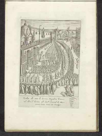 Défilé sur la Piazzetta à Venise - Anonymous