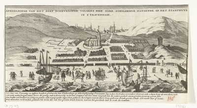 Inondation à Scheveningen à la Toussaint, 1er novembre 1570 - Anonymous