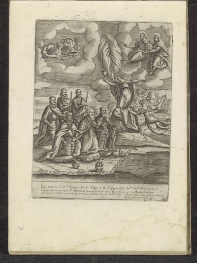 Pius V, Philippe II, Alvise I Mocenigo, Sebastiano Vernier, Marcantonio Colonna et Don Juan d