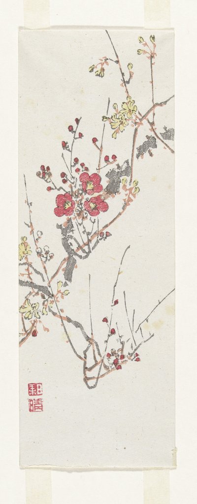 Fleurs rouges et jaunes - Anonymous