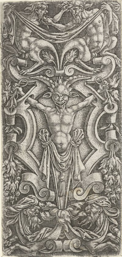 Bouclier de volutes avec un hermès - Anonymous