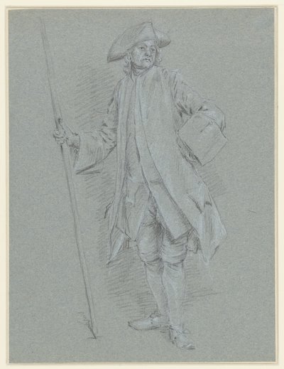 Homme debout avec tricorne - Anonymous