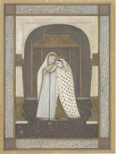 Vieille femme et jeune femme debout - Anonymous