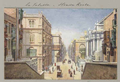 Strada Reale à La Valette - Anonymous