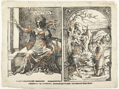 Symmetrie et un homme avec le diable Simmetria (titre sur l