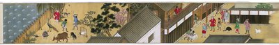 Le comptoir commercial à Dejima (Makimono Nagasaki et Deshima) - Anonymous