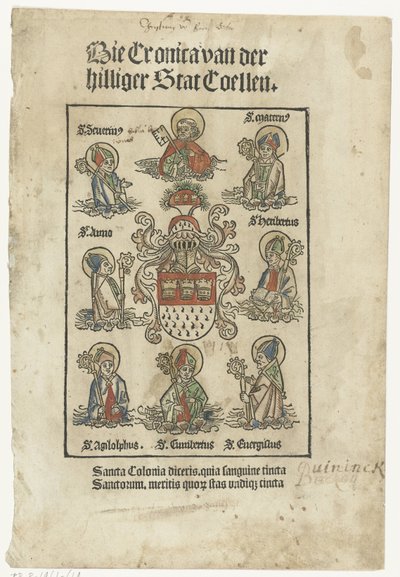 Page de titre avec saints - Anonymous