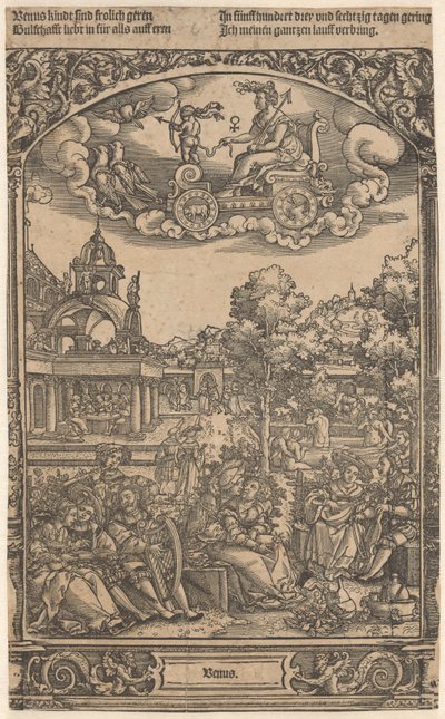 Vénus et ses enfants planétaires (Les sept planètes) - Anonymous
