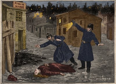 Une rue à Whitechapel - le dernier crime de Jack l