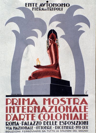 Affiche publicitaire pour la première exposition d
