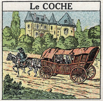 Traction animale : le tique. Illustration anonyme de 1925. Collection privée. - Anonymous Anonymous