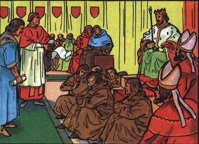 Lit de justice pour juger Charles-le-Mauvais (Charles de Navarre) - Anonymous Anonymous
