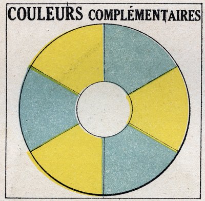 Couleurs : couleurs complémentaires. Illustration anonyme de 1925. Collection privée. - Anonymous Anonymous