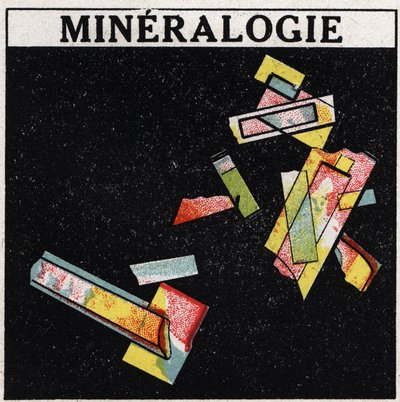 Double réfraction : minéralogie. Illustration anonyme de 1925. Collection privée. - Anonymous Anonymous