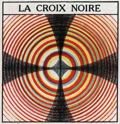 Double réfraction : la croix noire. Illustration anonyme de 1925. Collection privée. - Anonymous Anonymous