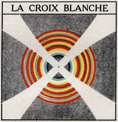 Double réfraction : la croix blanche. Illustration anonyme de 1925. Collection privée. - Anonymous Anonymous