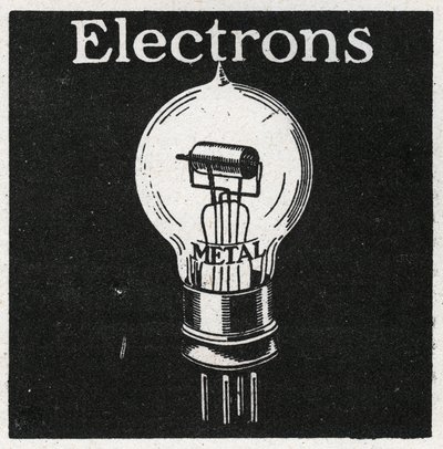 Phénomènes électriques : électrons. Illustration anonyme de 1925. Collection privée. - Anonymous Anonymous