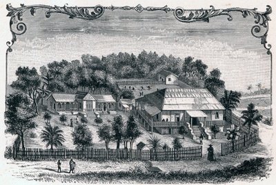 Vue extérieure du presbytère et de l