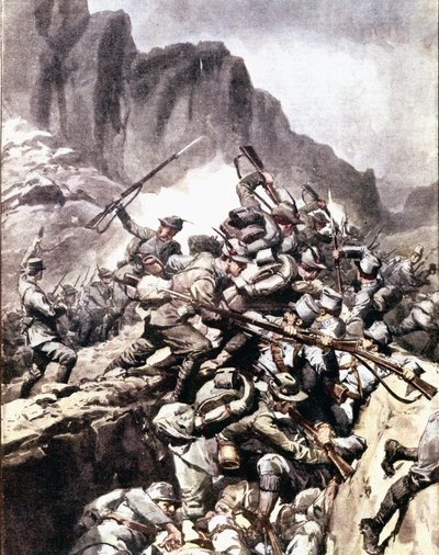 Première Guerre mondiale : affrontements entre chasseurs alpins italiens et soldats de l
