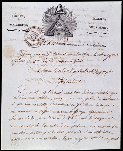 Révolution française : première page et en-tête d