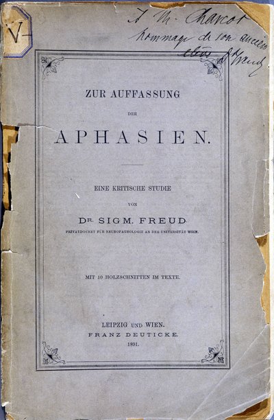 Frontispice du livre «Zur Auffassung der Aphasien» (À propos de l