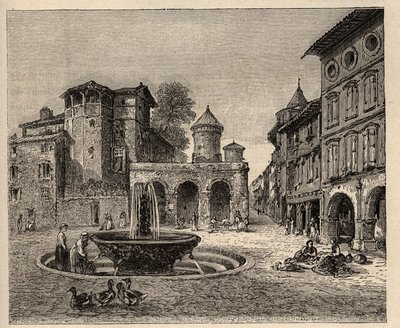 Gaillac - Tarn - Occitanie - gravure dans « PATRIE » - DESCRIPTION PICTURESQUE DE LA FRANCE EN 6 VOLUMES PAR LUCIEN HUARD - fin XIXe siècle - Anonymous Anonymous