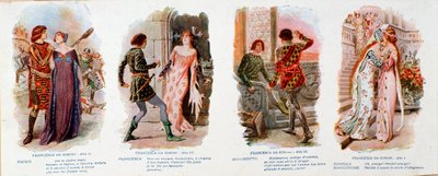 Illustrations pour Francesca da Rimini, opéra de Zandonai - Anonymous Anonymous