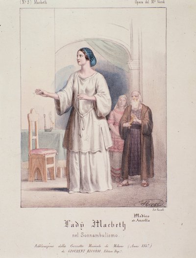 Personnage de Lady Macbeth dans Macbeth, opéra de Giuseppe Verdi - Anonymous Anonymous