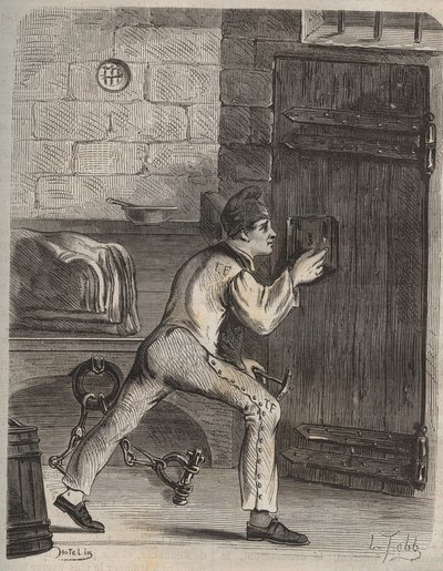 Le forçat Blouet - Gravure dans « Histoire des bagnes depuis leur création à nos jours » (1877) par Pierre Zaccone (1817-1895) - Anonymous Anonymous