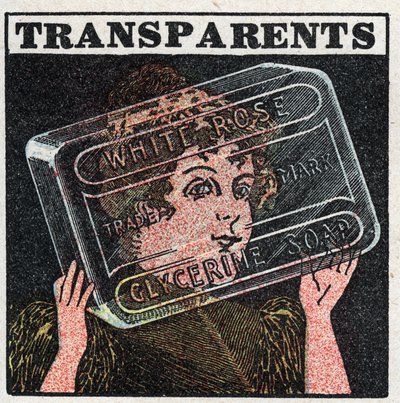Propagation de la lumière : les corps transparents sont facilement traversés par la lumière. Illustration anonyme de 1925. Collection privée. - Anonymous Anonymous