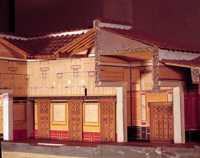 Miniature de la Maison du Poète Tragique à Pompéi. - Anonymous Anonymous