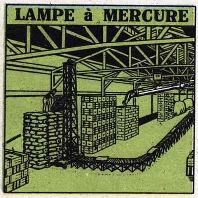 Nouvelles propriétés du gaz : lampe à mercure. Illustration anonyme de 1925. Collection privée. - Anonymous Anonymous
