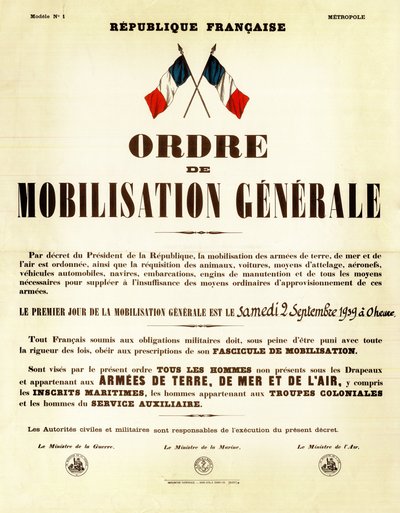 Ordre de mobilisation en France septembre 02 - Anonymous Anonymous