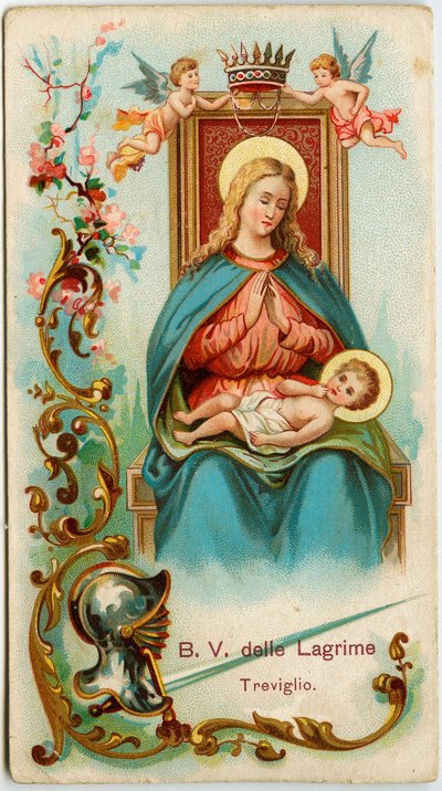 Image pieuse : La Vierge des larmes de Treviglio - Anonymous Anonymous