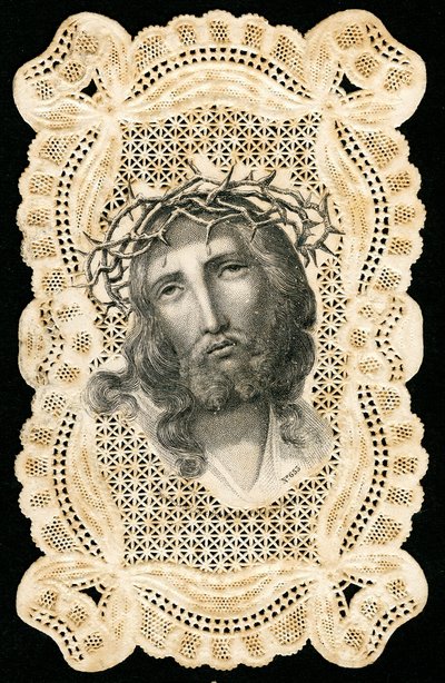 Image pieuse : Jésus-Christ couronné d